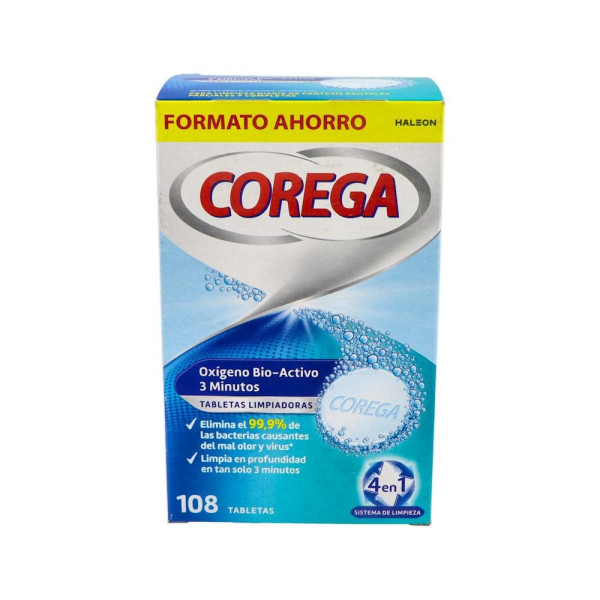 Corega Oxigeno Bio-Activo 108 Tab