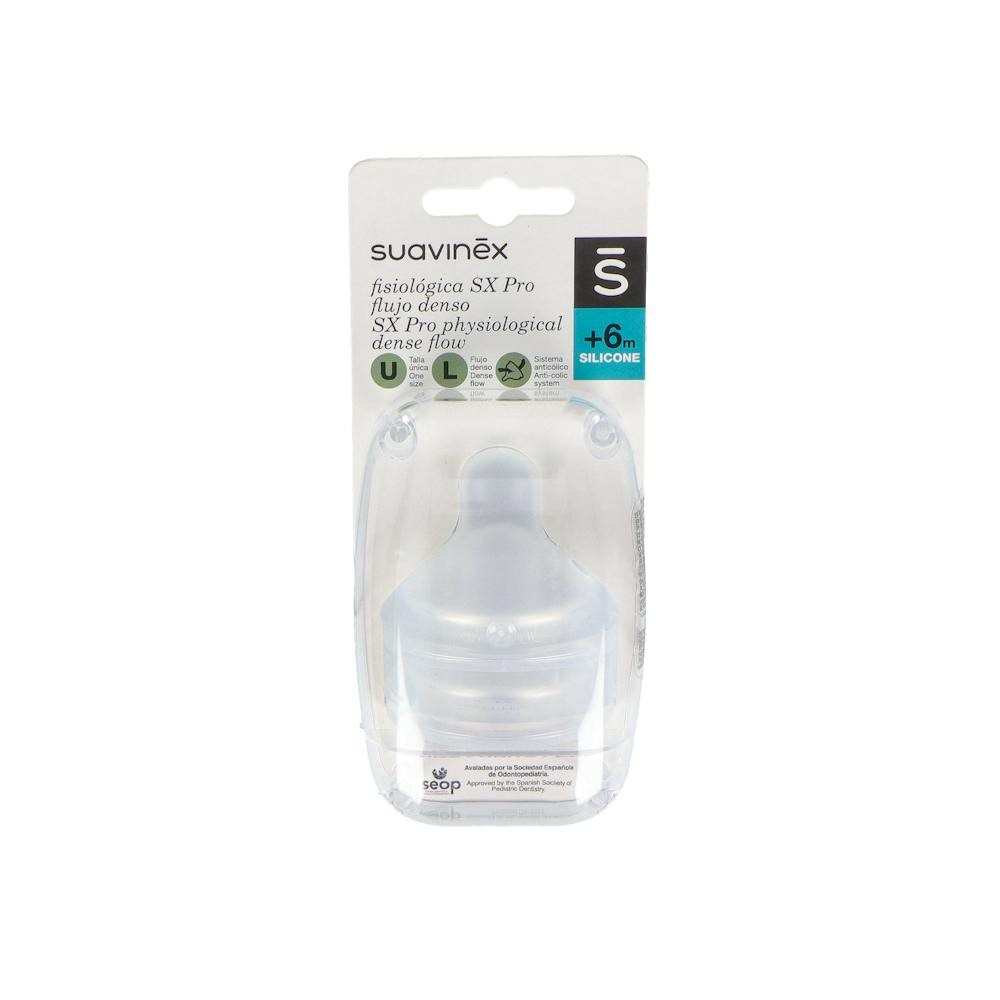 Tetina Fisiologica Suavinex Flujo L Silicona 2 Un