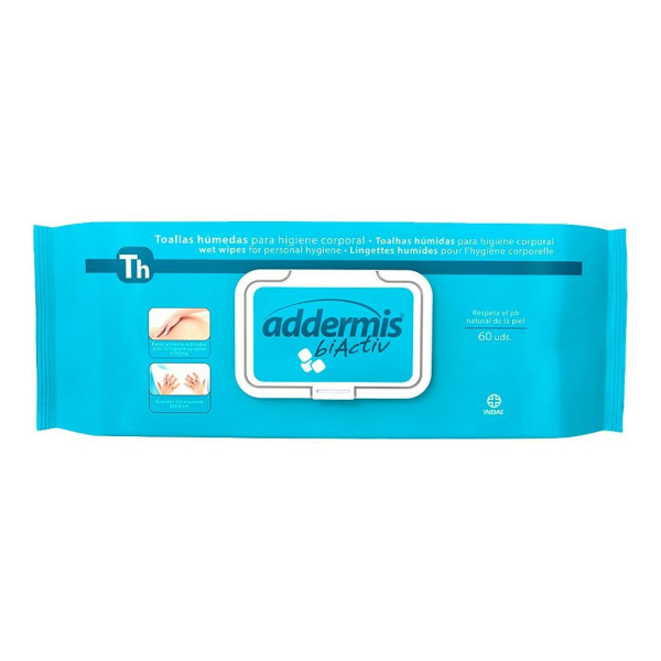 Addermis Biactiv Bolsa 60 U. Toallas Húmedas Aseo Intimo
