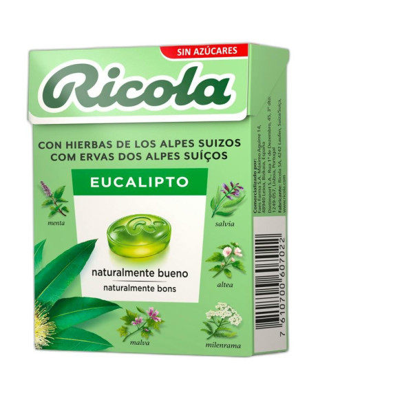 Ricola Caram S/A Eucaliptus 50 G