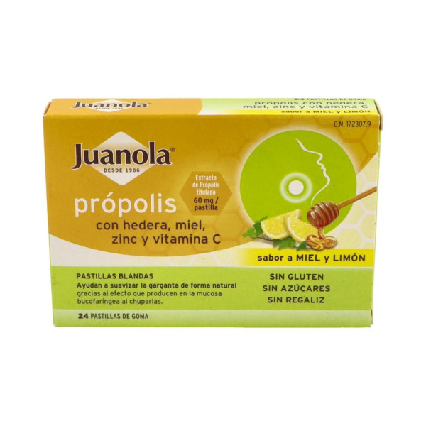 Past Juanola Propolis Hedera Miel Zinc Vit C 24 Past