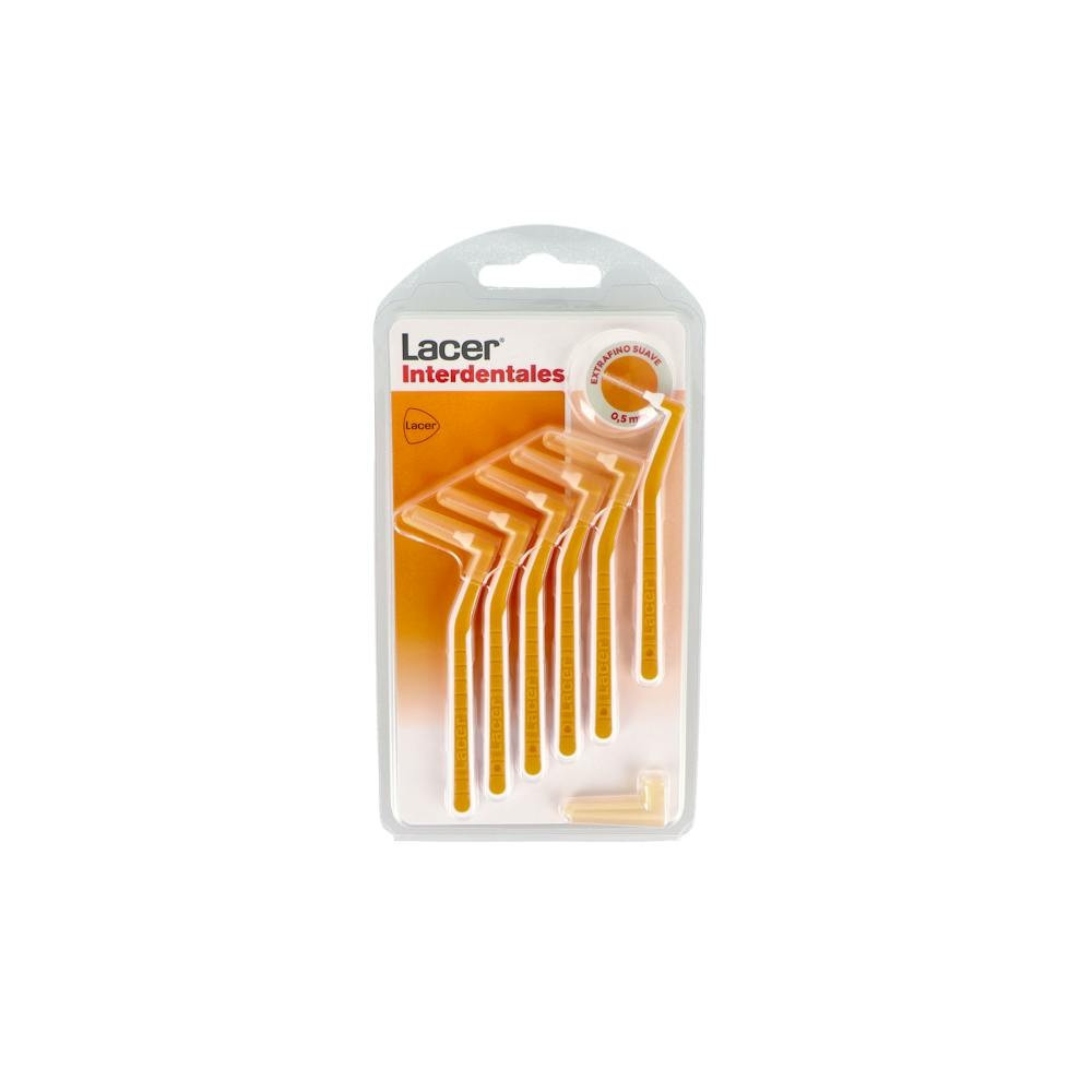 Cepillo Interdental Lacer Extrafino Angu Suave Naranja 6 U
